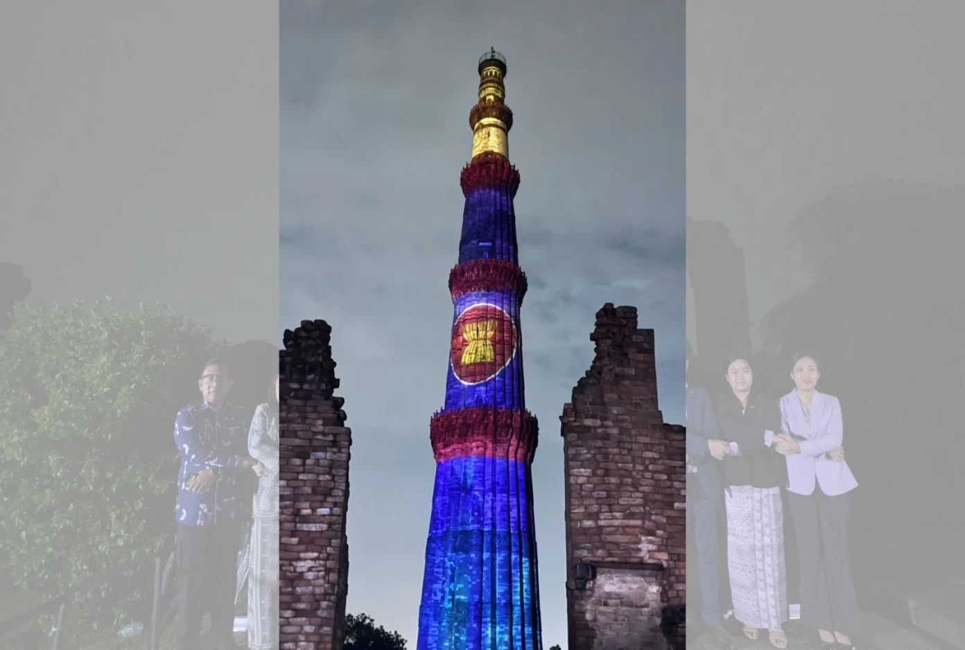 ASEAN colours light up Delhi as Qutub Minar marks bloc’s 59th founding anniversary